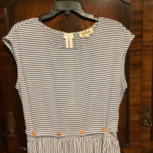 Listicle Linen Dress Top/Skirt Size L - Picture 4 of 5